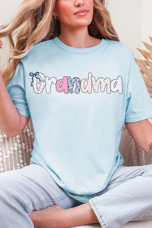 Gingham Garden Custom Name Comfort Colors Adult Ring-Spun Cotton Tee *Personalize Your Name