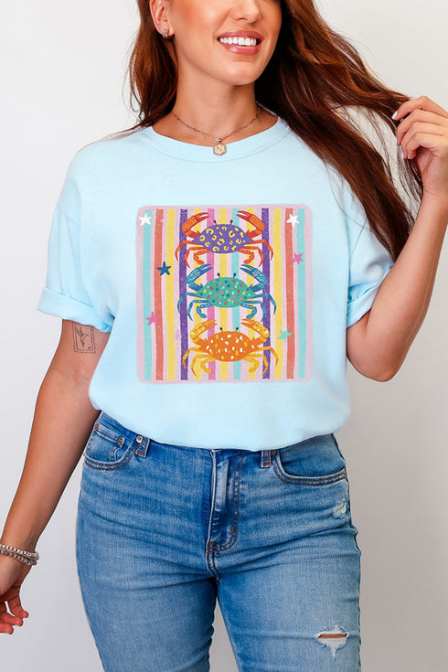 Hot Crab Summer Comfort Colors Adult Ring-Spun Cotton Tee