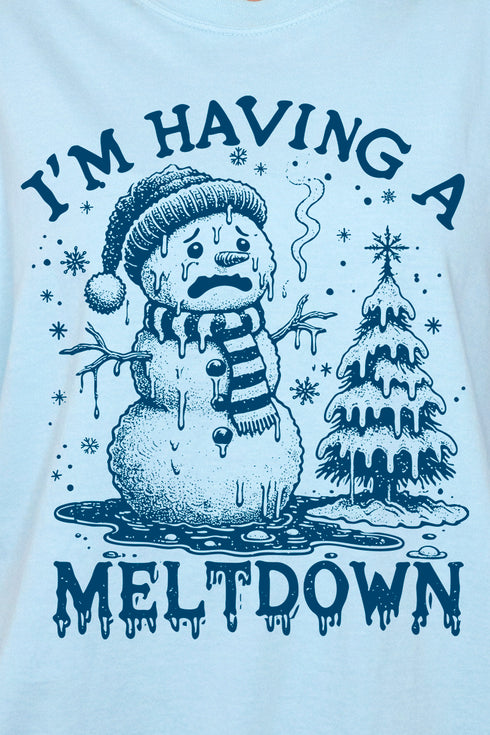 I'm Having A Meltdown Comfort Colors Adult Ring-Spun Cotton Tee