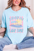 Living On Lake Time Comfort Colors Adult Ring-Spun Cotton Tee