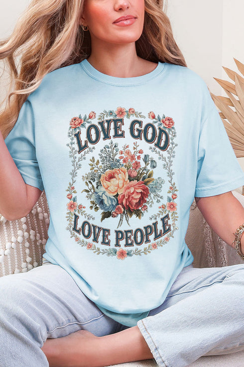 Old Garden Love God Comfort Colors Adult Ring-Spun Cotton Tee