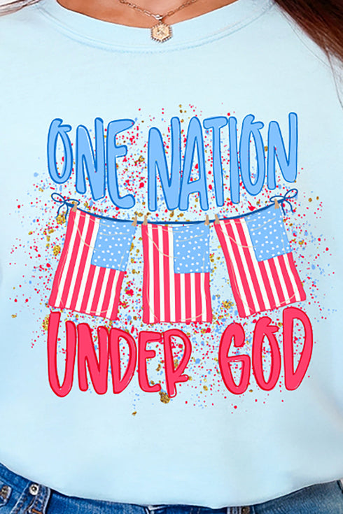 One Nation Comfort Colors Adult Ring-Spun Cotton Tee