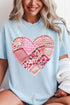 Patchwork Heart Comfort Colors Adult Ring-Spun Cotton Tee