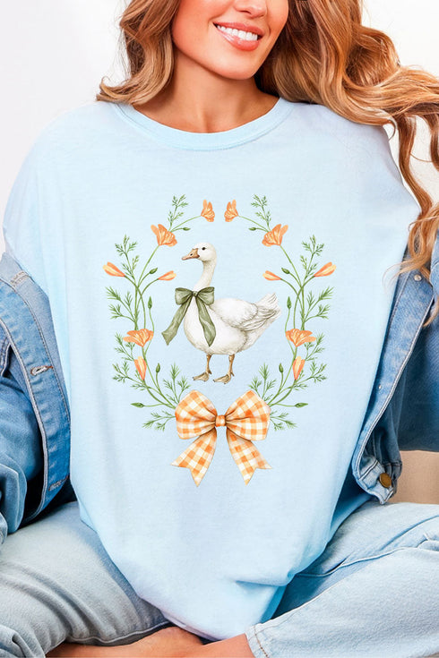 Peach Petals Goose Comfort Colors Adult Ring-Spun Cotton Tee