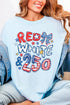 Red, White & 250 Comfort Colors Adult Ring-Spun Cotton Tee