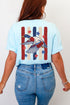 Red, White & Quack Front & Back Comfort Colors Adult Ring-Spun Cotton Tee