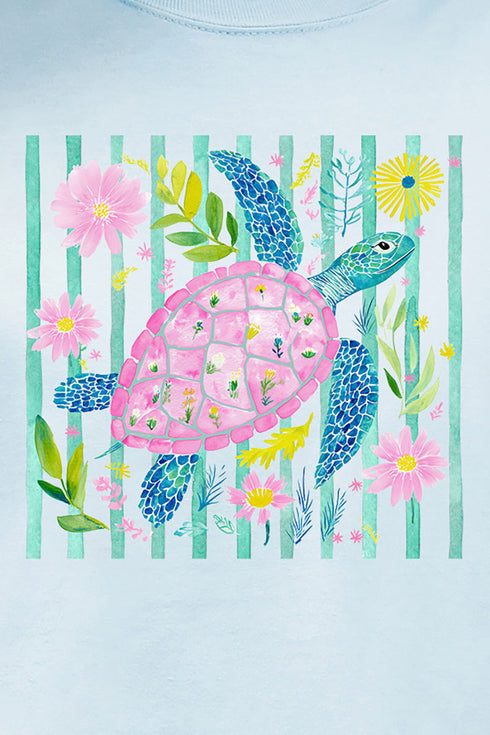 Turtle Coastal Garden Comfort Colors Adult Ring-Spun Cotton Tee