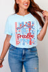 Striped Coquette Let Freedom Ring Comfort Colors Adult Ring-Spun Cotton Tee