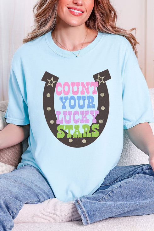 Count Your Lucky Stars Comfort Colors Adult Ring-Spun Cotton Tee