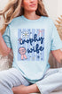 Blue Striped Trophy Wife Comfort Colors Adult Ring-Spun Cotton Tee