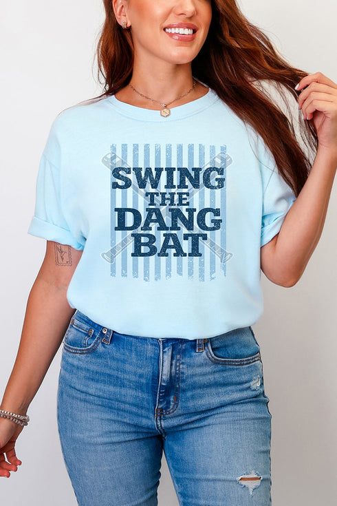 Swing The Dang Bat Comfort Colors Adult Ring-Spun Cotton Tee