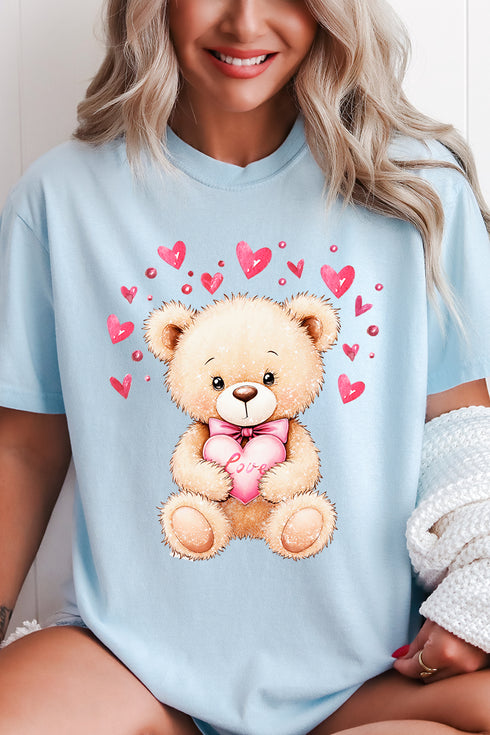 Teddy In Love Comfort Colors Adult Ring-Spun Cotton Tee