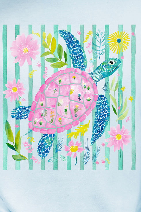 Turtle Coastal Garden Comfort Colors Adult Ring-Spun Cotton Tee