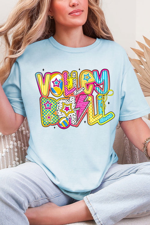 Vibrant Volleyball Comfort Colors Adult Ring-Spun Cotton Tee