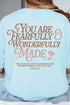 Wonderfully Made Front & Back Comfort Colors Adult Ring-Spun Cotton Tee