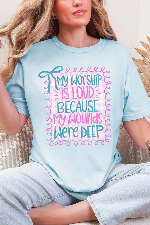 Worship Loud Comfort Colors Adult Ring-Spun Cotton Tee