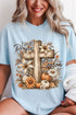Harvest Praise Cross Comfort Colors Adult Ring-Spun Cotton Tee