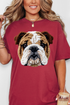 Faux Yarn English Bulldog Comfort Colors Adult Ring-Spun Cotton Tee
