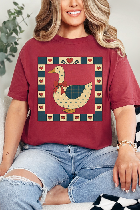 Farmhouse Folk Goose Comfort Colors Adult Ring-Spun Cotton Tee