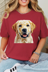 Faux Yarn Yellow Labrador Retriever Comfort Colors Adult Ring-Spun Cotton Tee
