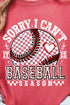 Baseball Over Everything Comfort Colors Adult Ring-Spun Cotton Tee