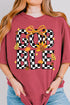 Checkered Gobble Coquette Comfort Colors Adult Ring-Spun Cotton Tee