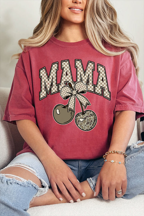 Cherry Luxe Mama Comfort Colors Adult Ring-Spun Cotton Tee