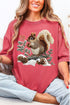 Faux Yarn Winter Squirrel Comfort Colors Adult Ring-Spun Cotton Tee