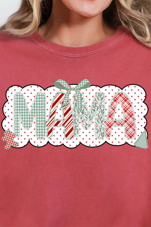 Green And Gingham Christmas Custom Name Comfort Colors Adult Ring-Spun Cotton Tee *Personalize Your Name