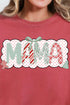 Green And Gingham Christmas Custom Name Comfort Colors Adult Ring-Spun Cotton Tee *Personalize Your Name