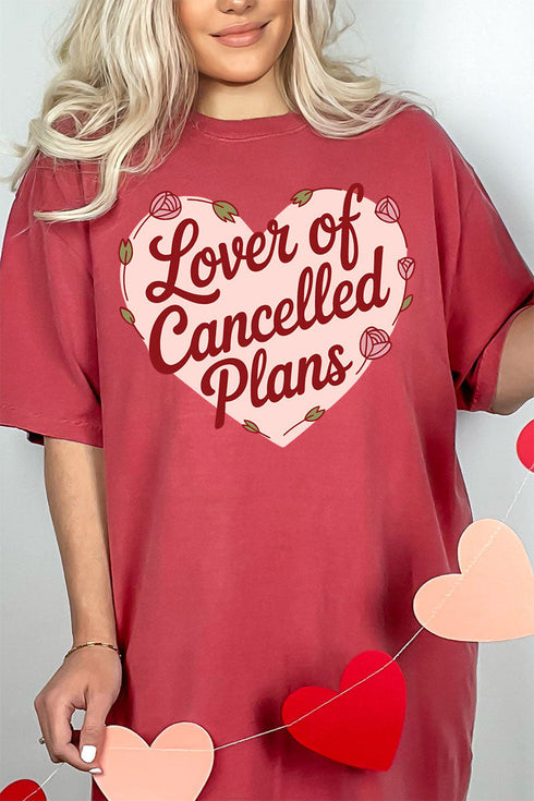 Lover Of Cancelled Plans Comfort Colors Adult Ring-Spun Cotton Tee