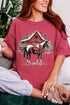 Snowy Stable Christmas Comfort Colors Adult Ring-Spun Cotton Tee