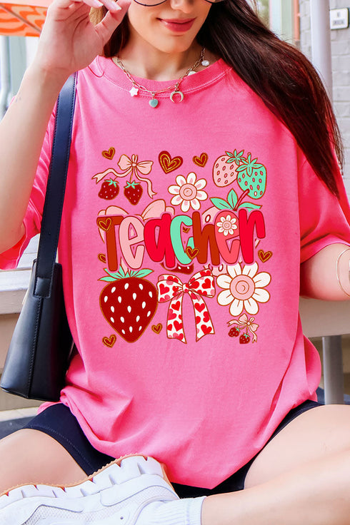 Berry Sweet Teacher Comfort Colors Adult Ring-Spun Cotton Tee