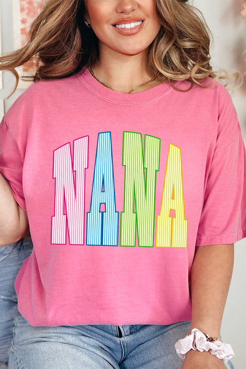 Color Me Loved Nana Comfort Colors Adult Ring-Spun Cotton Tee