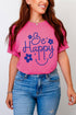 Flower Be Happy Comfort Colors Adult Ring-Spun Cotton Tee