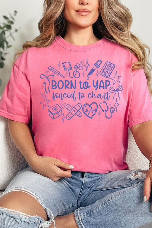Forced To Chart Comfort Colors Adult Ring-Spun Cotton Tee