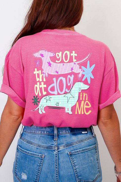 Got That Dog In Me Front & Back Comfort Colors Adult Ring-Spun Cotton Tee