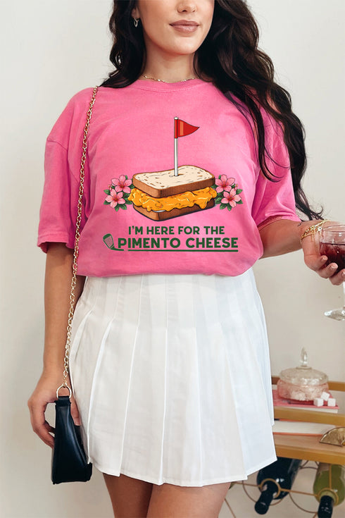 Here For The Pimento Cheese Comfort Colors Adult Ring-Spun Cotton Tee