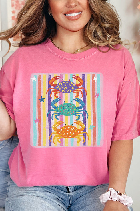 Hot Crab Summer Comfort Colors Adult Ring-Spun Cotton Tee