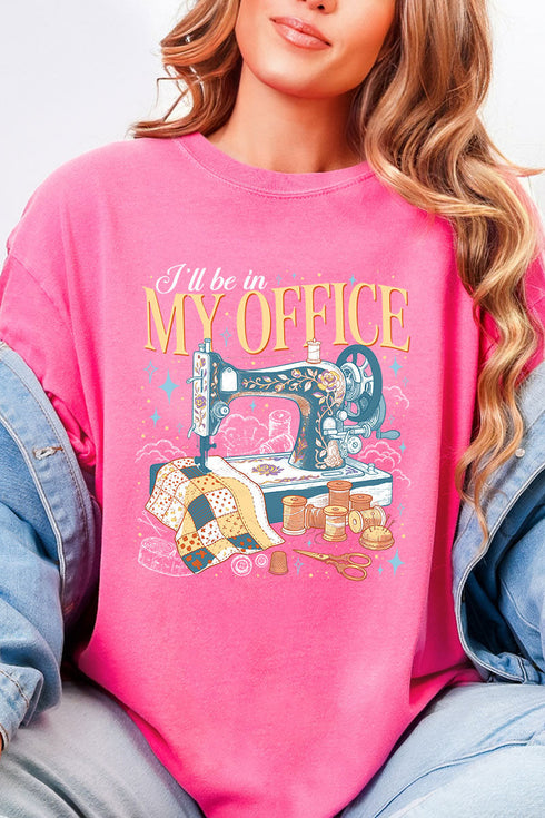 In My Office Sewing Comfort Colors Adult Ring-Spun Cotton Tee
