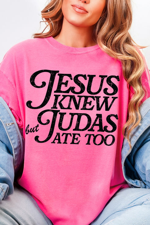 Jesus Knew Comfort Colors Adult Ring-Spun Cotton Tee
