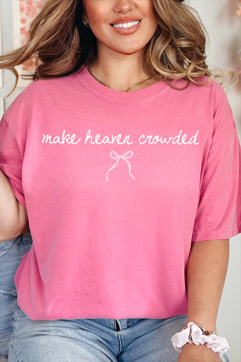 White Make Heaven Crowded Coquette Comfort Colors Adult Ring-Spun Cotton Tee