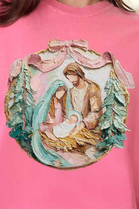The Painted Baby Jesus Coquette Comfort Colors Adult Ring-Spun Cotton Tee
