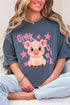 Oink Oink Shake Full Front & Back Design Comfort Colors Adult Ring-Spun Cotton Tee