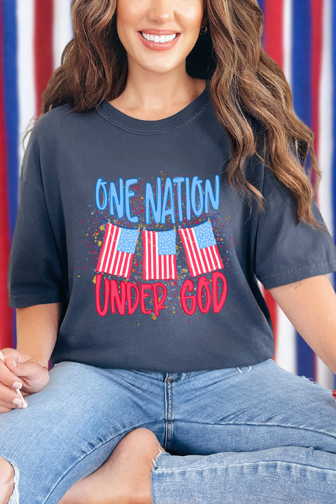 One Nation Comfort Colors Adult Ring-Spun Cotton Tee
