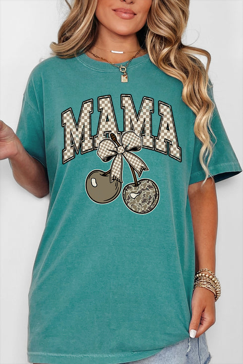 Cherry Luxe Mama Comfort Colors Adult Ring-Spun Cotton Tee