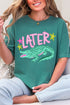 Pink Later Gator Comfort Colors Adult Ring-Spun Cotton Tee