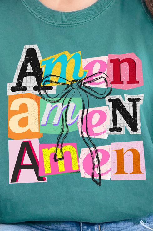 Stacked Amen Coquette Comfort Colors Adult Ring-Spun Cotton Tee