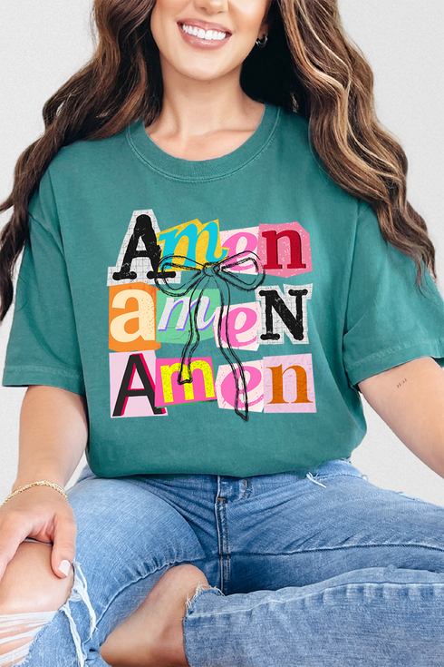 Stacked Amen Coquette Comfort Colors Adult Ring-Spun Cotton Tee