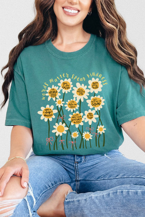 Words Matter Comfort Colors Adult Ring-Spun Cotton Tee